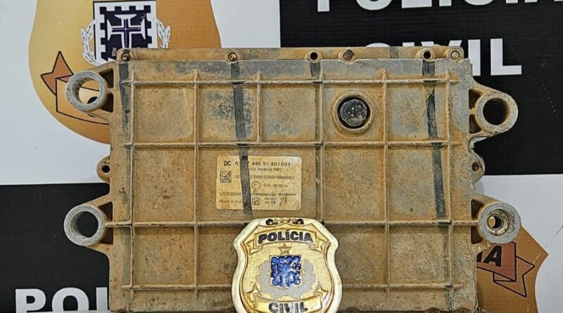 Polícia Civil recupera módulo de caminhão furtado de empresa em Vitória da Conquista