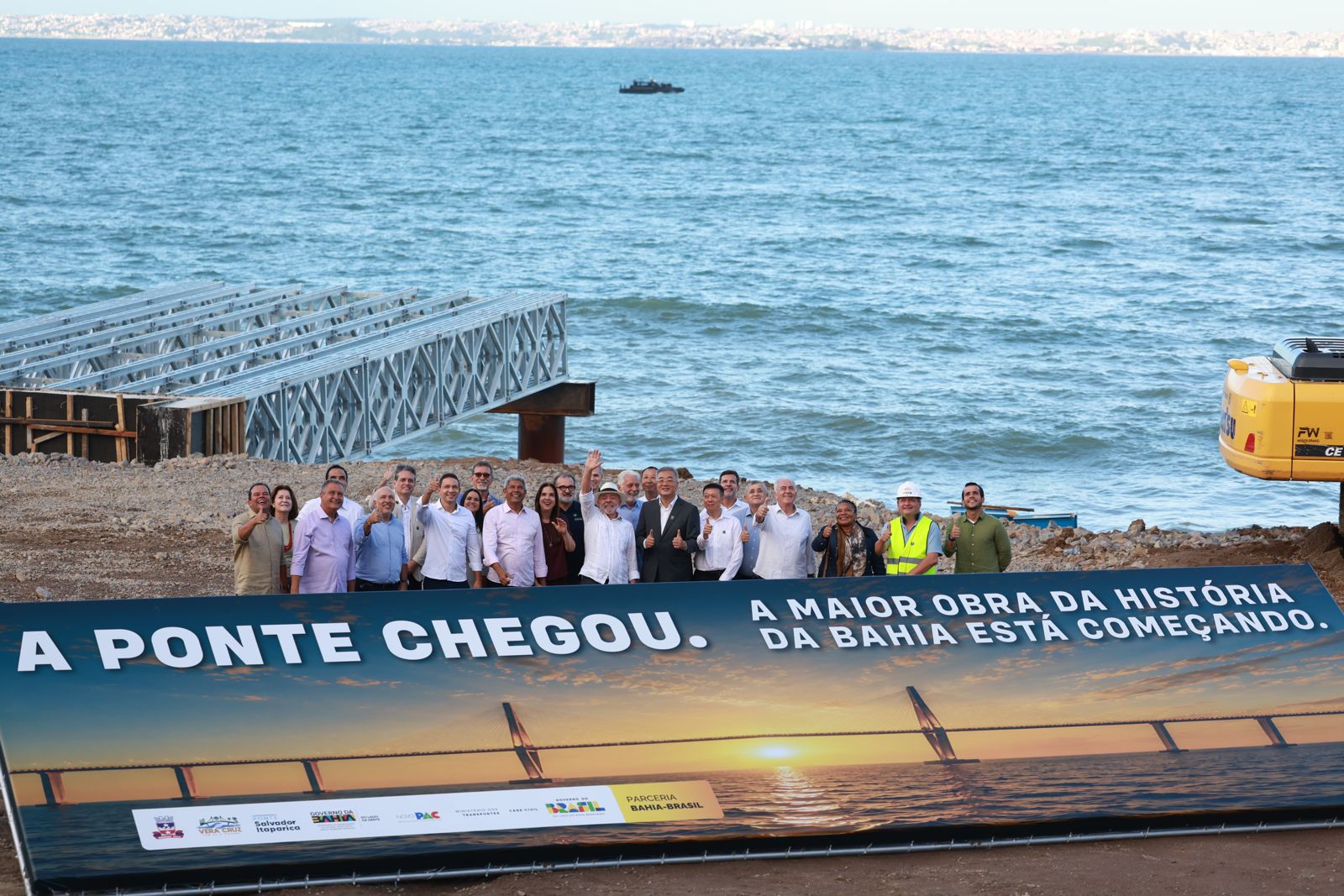 Com Lula, Ponte Salvador-Itaparica entra na fase das obras e marca novo ciclo de desenvolvimento na Bahia