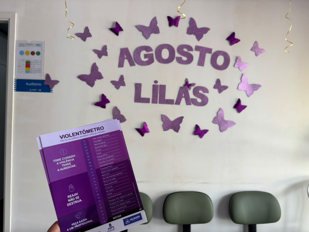 Agosto Lilás: profissionais de saúde participam de palestra sobre Lei Maria da Penha e proteção às mulheres vítimas de violência no 16º Centro