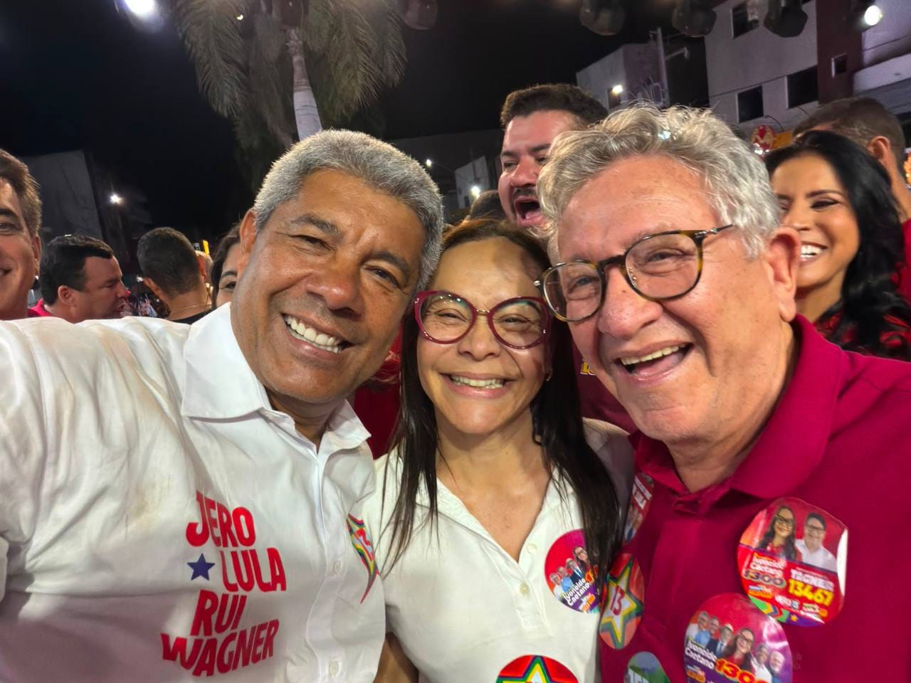Com Jerônimo e Caetano, Ivoneide inicia campanha: “Vamos trabalhar por uma Bahia cada vez melhor”