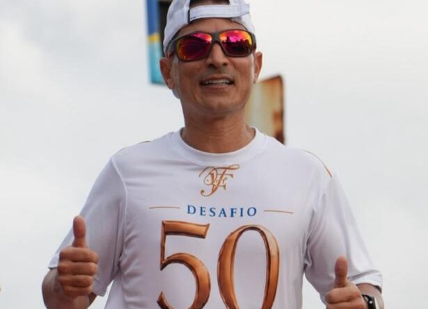 Dentista corre 50 Km para celebrar meio século de vida e defende saúde bucal