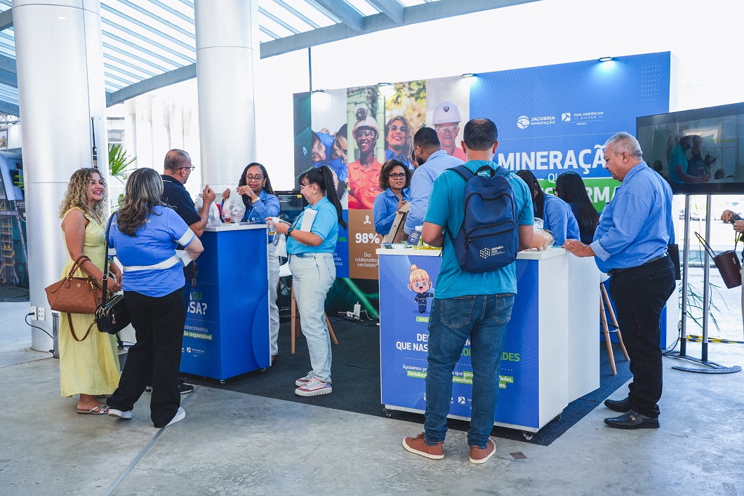 Jacobina Mineração Pan American Silver destaca tecnologia, inovação e responsabilidade social durante o SEMBA