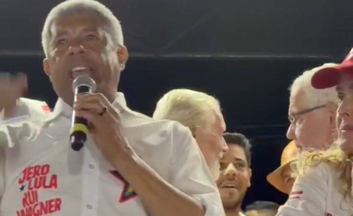Jerônimo diz que acionou jurídico por uso de mulheres nuas em ato de ACM: “Corpo não pode ser exposto em troca de voto”