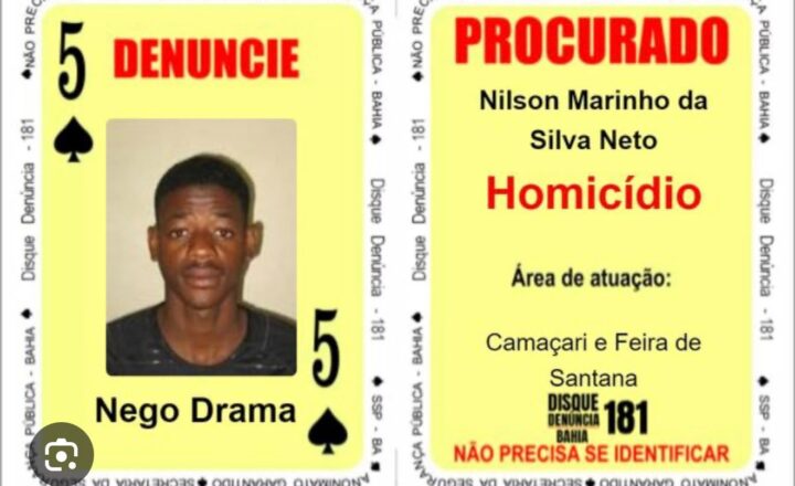 Operação Fariseus localiza “Nego Drama”, integrante do Baralho do Crime com sete mandados de prisão