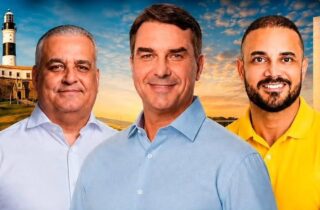Flávio Bolsonaro reafirma apoio a reeleição de Capitão Alden
