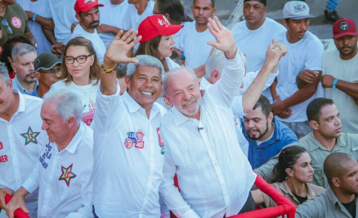 Jerônimo deixa debate da TV Bahia fora da agenda e participa de ato com Lula em Salvador
