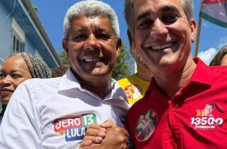 Reeleito, Robinson celebra reeleição de Jerônimo e conclama Bahia para reeleger Lula: “temos que dar mais de 6 milhões de votos”