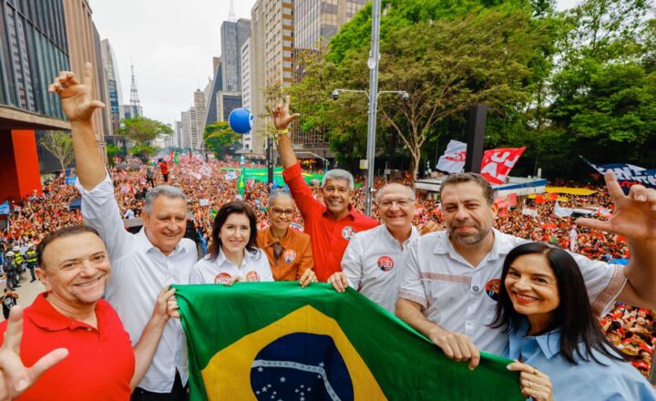 Jerônimo defende união nacional e convoca brasileiros a reeleger Lula em ato na Avenida Paulista