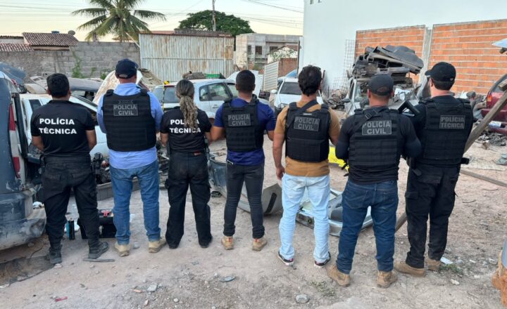 Polícia Civil localiza desmanche clandestino e prende quatro pessoas em Seabra