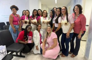 Hospital Estadual 2 de Julho realiza ação do Outubro Rosa com foco na prevenção do câncer de mama